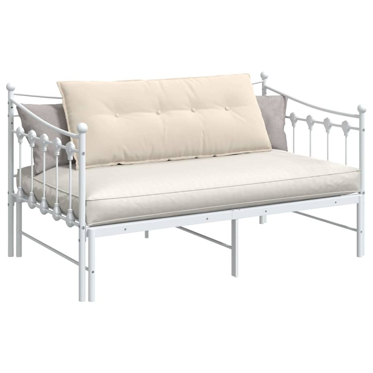 vidaXL Μαξιλάρι Πλάτης Μπεζ 120 x 50 cm Ύφασμα Μικροΐνας