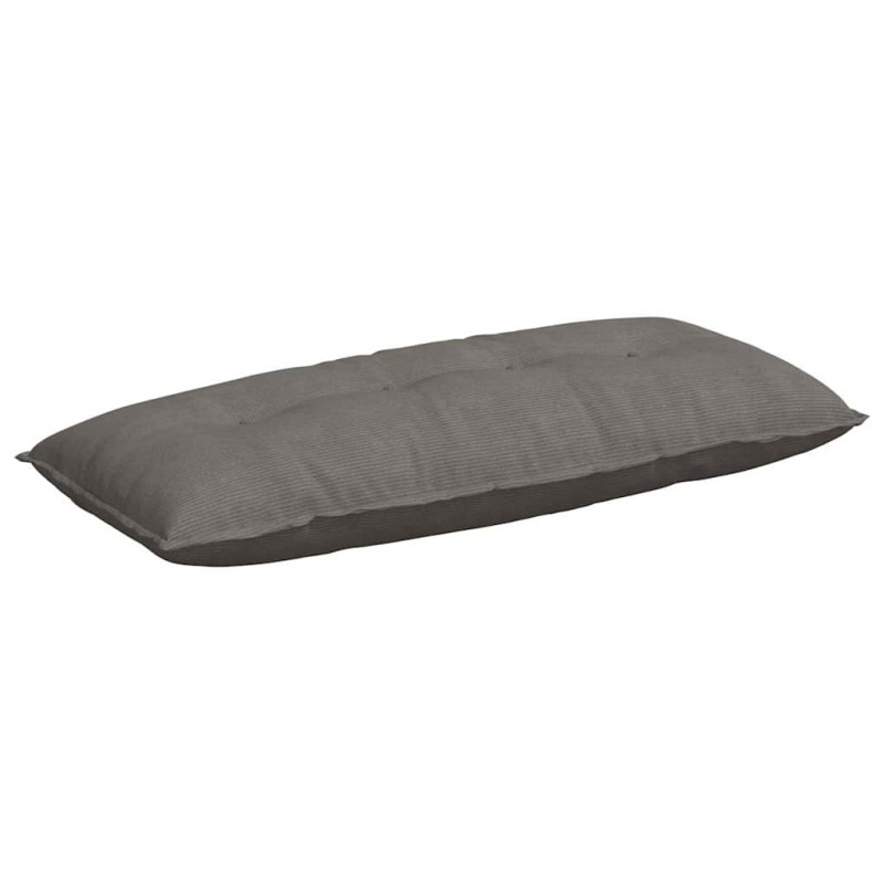 vidaXL Μαξιλάρι Πλάτης Ανοιχτό γκρι 120 x 50 cm Υφασμάτινο Κορντουρά