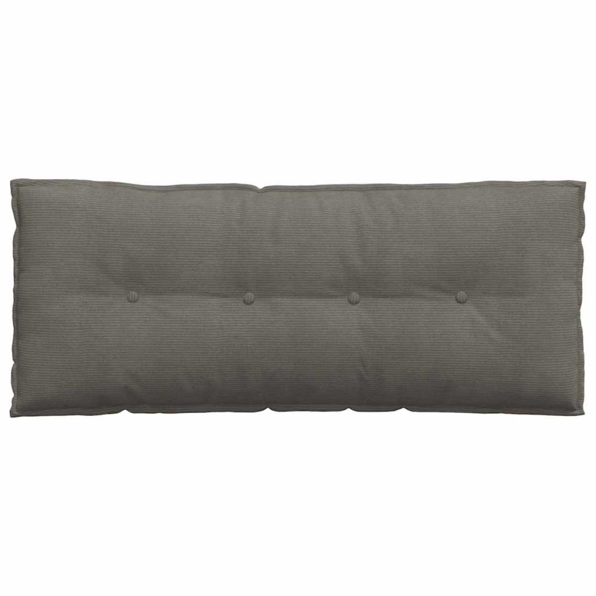 vidaXL Μαξιλάρι Πλάτης Ανοιχτό γκρι 120 x 50 cm Υφασμάτινο Κορντουρά