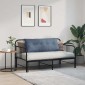 vidaXL Μαξιλάρι Πλάτης Μπλε 120 x 50 cm Υφασμάτινο Κορντουρά