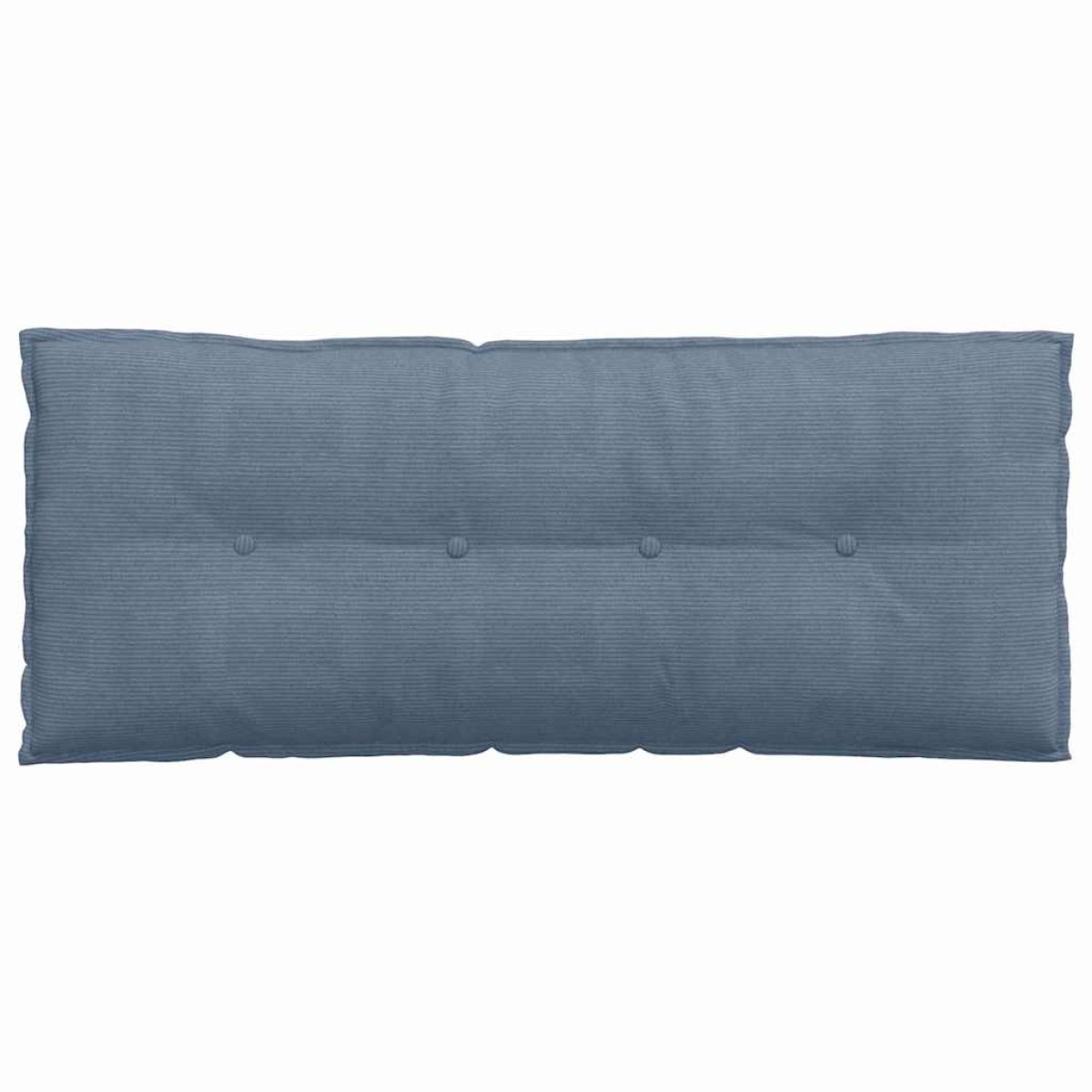 vidaXL Μαξιλάρι Πλάτης Μπλε 120 x 50 cm Υφασμάτινο Κορντουρά