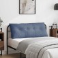 vidaXL Μαξιλάρι Πλάτης Μπλε 120 x 50 cm Υφασμάτινο Κορντουρά