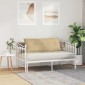 vidaXL Μαξιλάρι Πλάτης Γκρι Πράσινο 120 x 50 cm Υφασμάτινο Κορντουρά