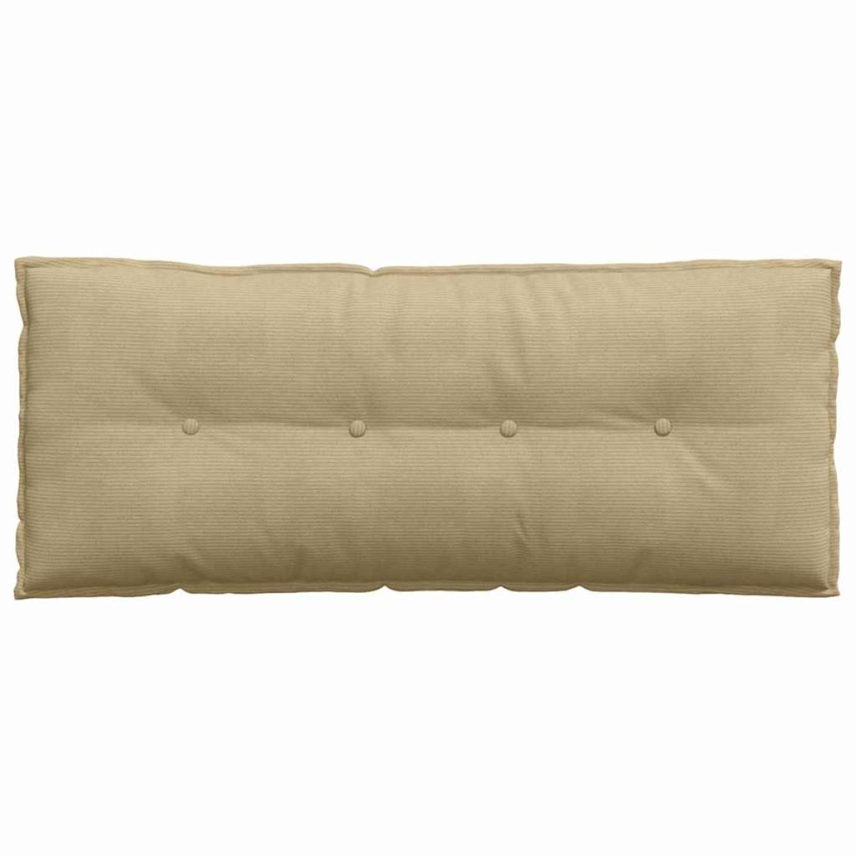 vidaXL Μαξιλάρι Πλάτης Γκρι Πράσινο 120 x 50 cm Υφασμάτινο Κορντουρά