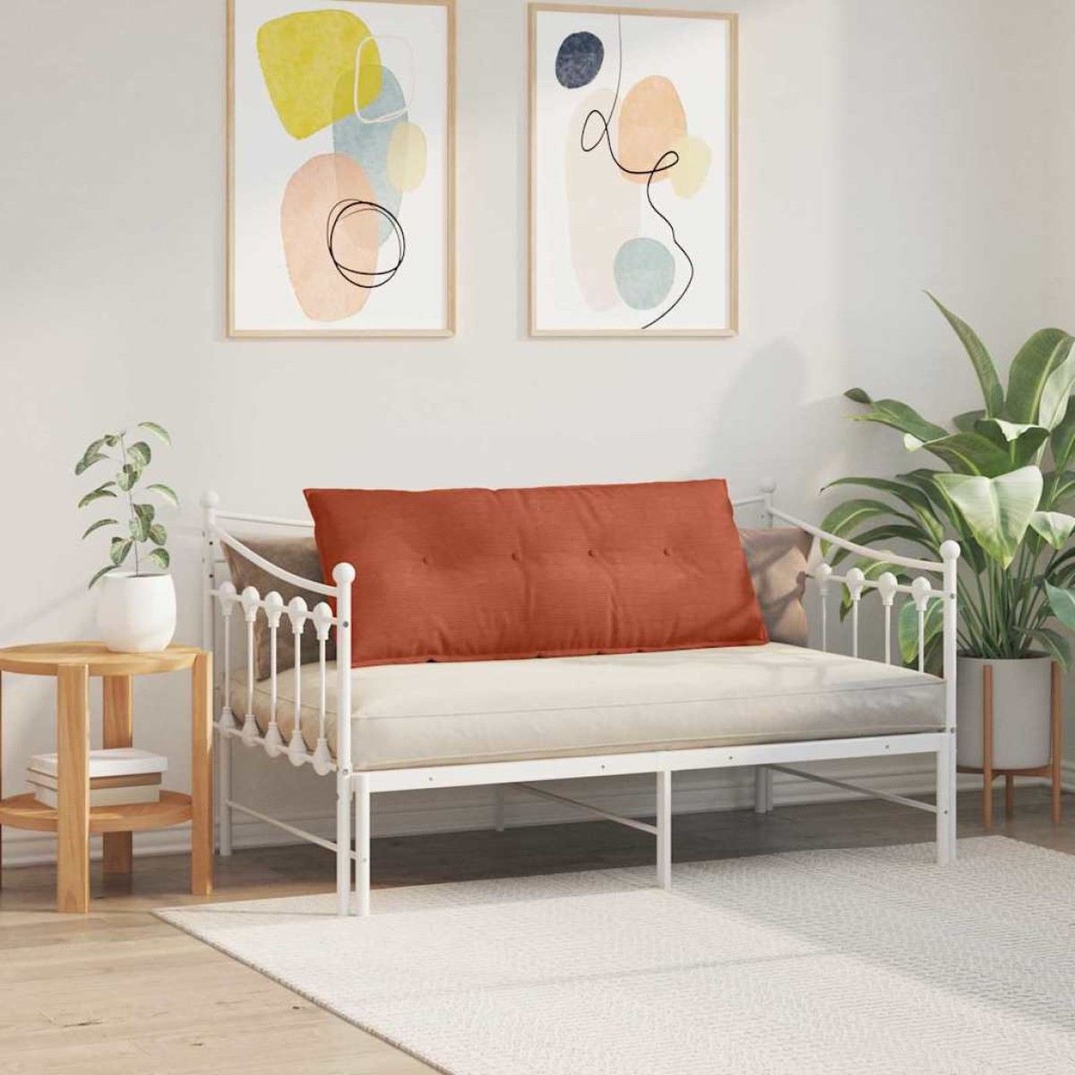 vidaXL Μαξιλάρι Πλάτης Κόκκινο Πορτοκαλί 120 x 50 cm