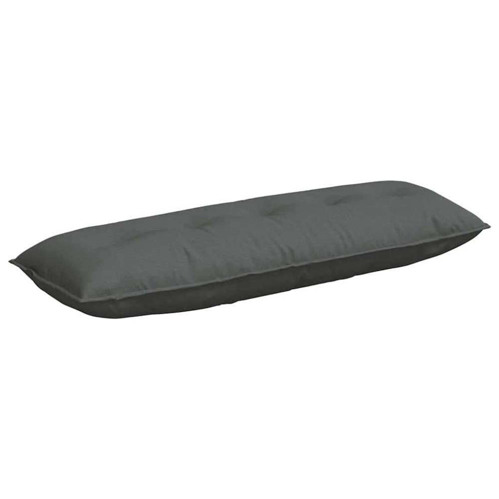 vidaXL Μαξιλάρι Πλάτης Σκούρο Γκρι 140 x 19 x 50 εκ ύφασμα