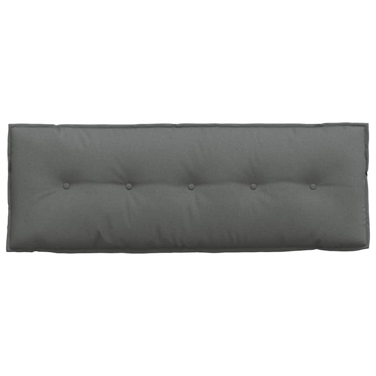 vidaXL Μαξιλάρι Πλάτης Σκούρο Γκρι 140 x 19 x 50 εκ ύφασμα