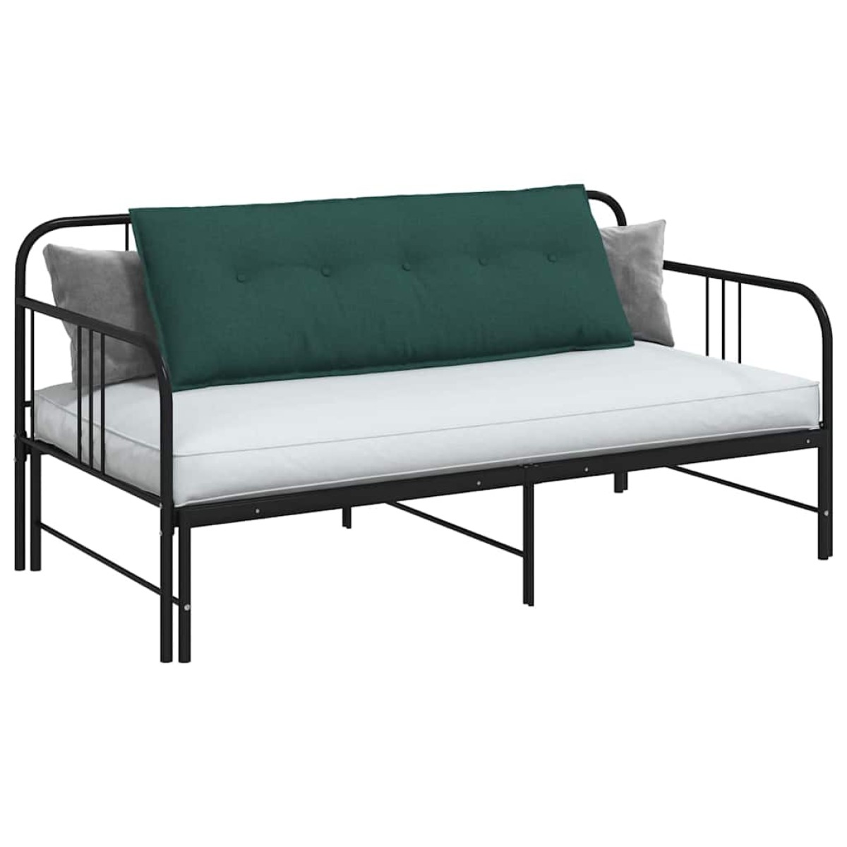 vidaXL Μαξιλάρι Πλάτης Σκούρο Πράσινο 140 x 19 x 50 εκ ύφασμα