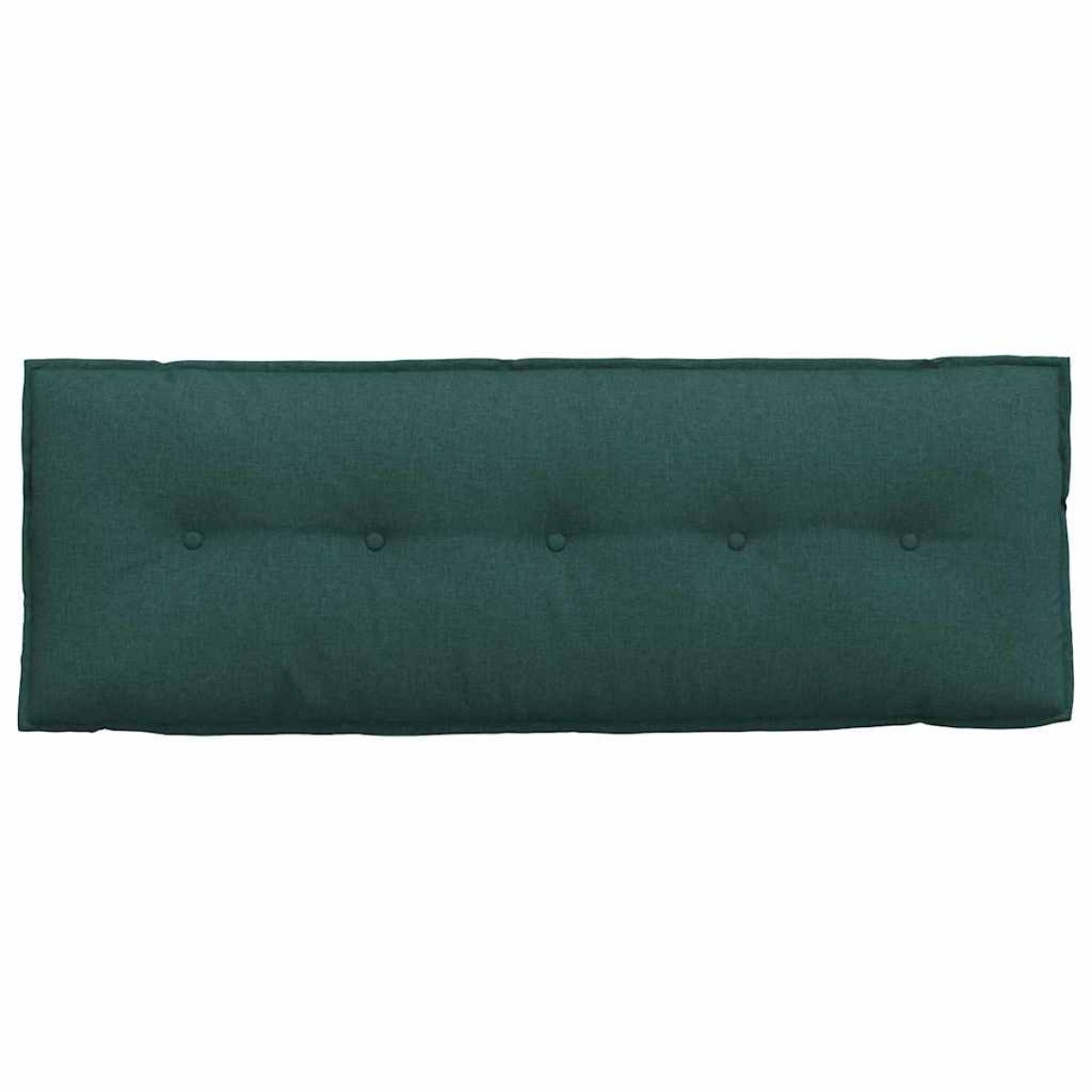 vidaXL Μαξιλάρι Πλάτης Σκούρο Πράσινο 140 x 19 x 50 εκ ύφασμα
