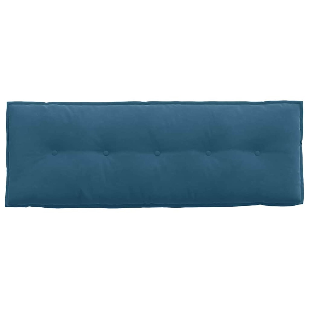vidaXL Μαξιλάρι Πλάτης Μπλε 140 x 50 cm Υφασμάτινο Κορντουρά