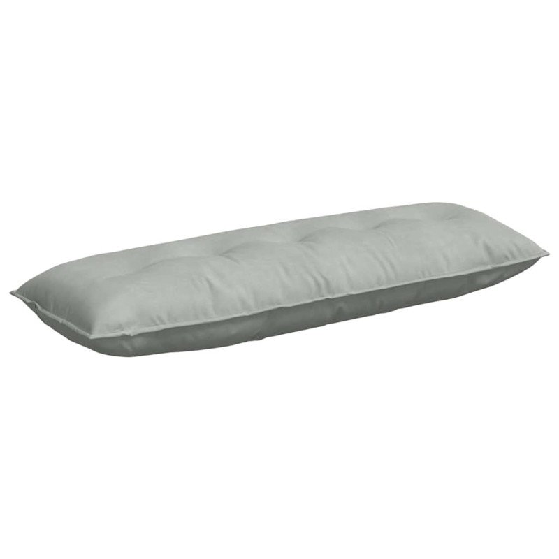 vidaXL Μαξιλάρι Πλάτης Ανοιχτό γκρι 140 x 50 cm Υφασμάτινο Κορντουρά