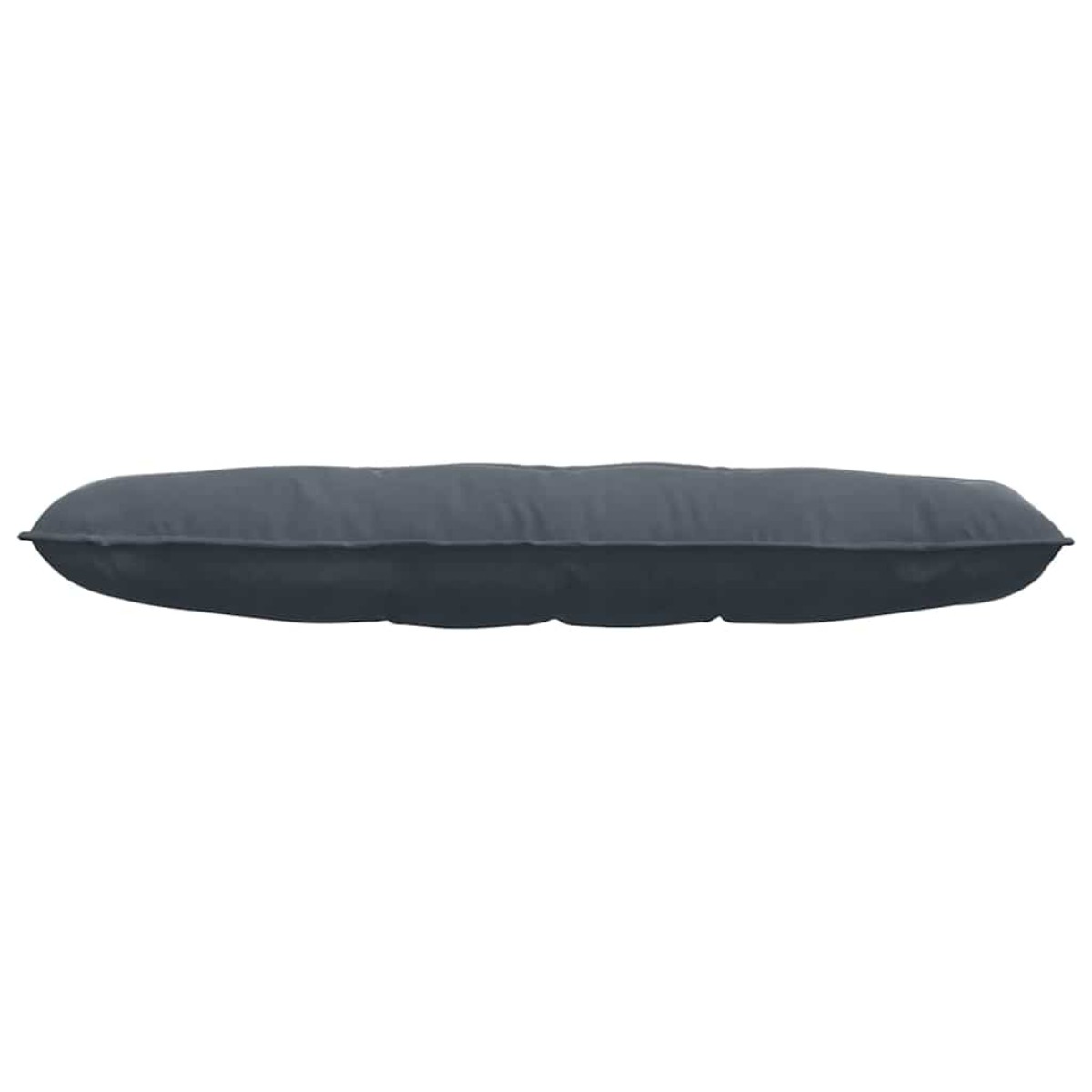 vidaXL Μαξιλάρι Πλάτης Σκούρο Γκρι 140 x 50 cm Υφασμάτινο Κορντουρά