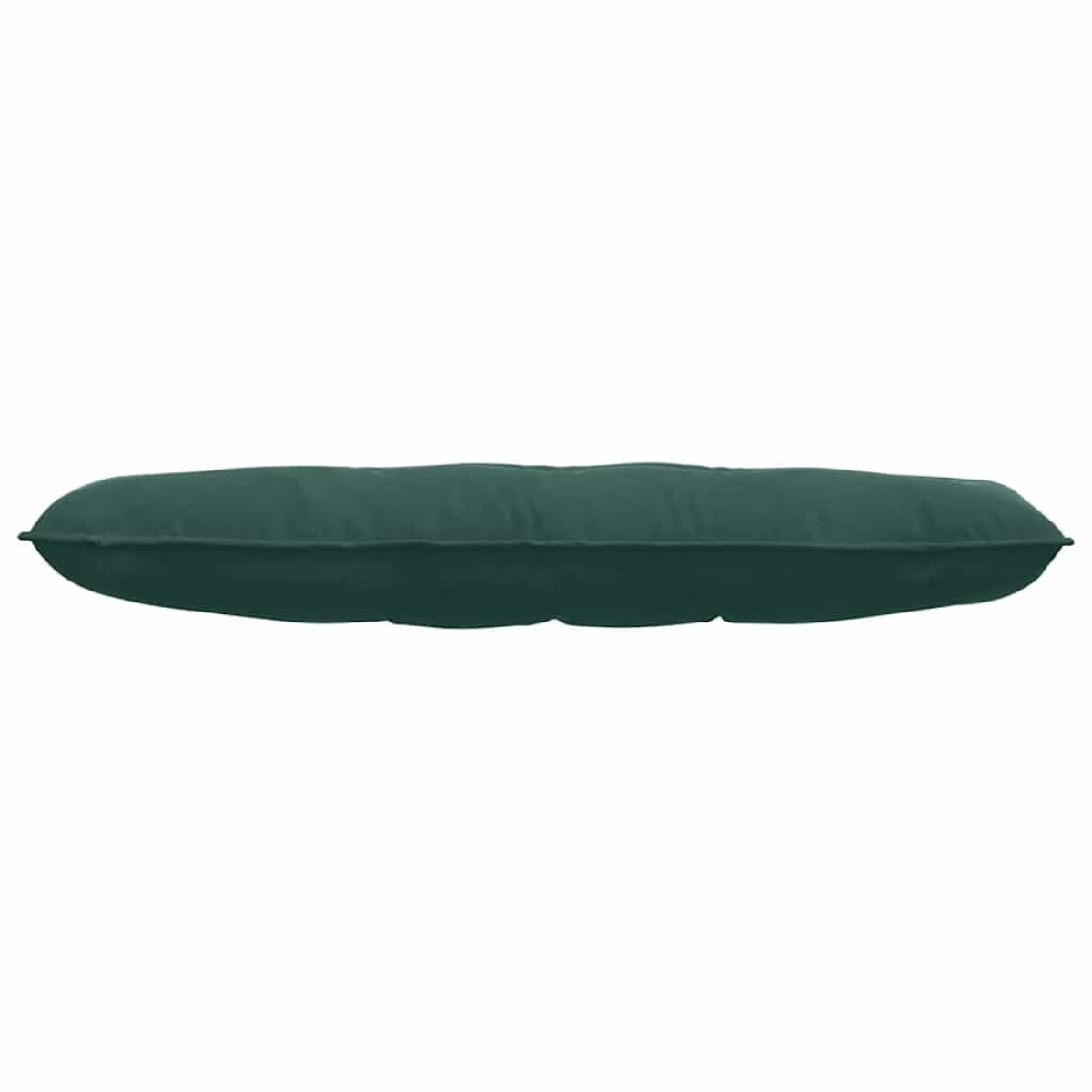 vidaXL Μαξιλάρι Πλάτης Σκούρο Πράσινο 140 x 50 cm Υφασμάτινο Κορντουρά