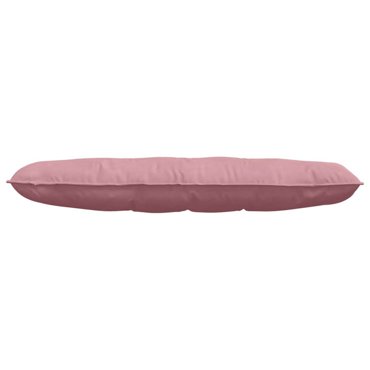 vidaXL Μαξιλάρι Πλάτης Ροζ 140 x 50 cm Υφασμάτινο Κορντουρά