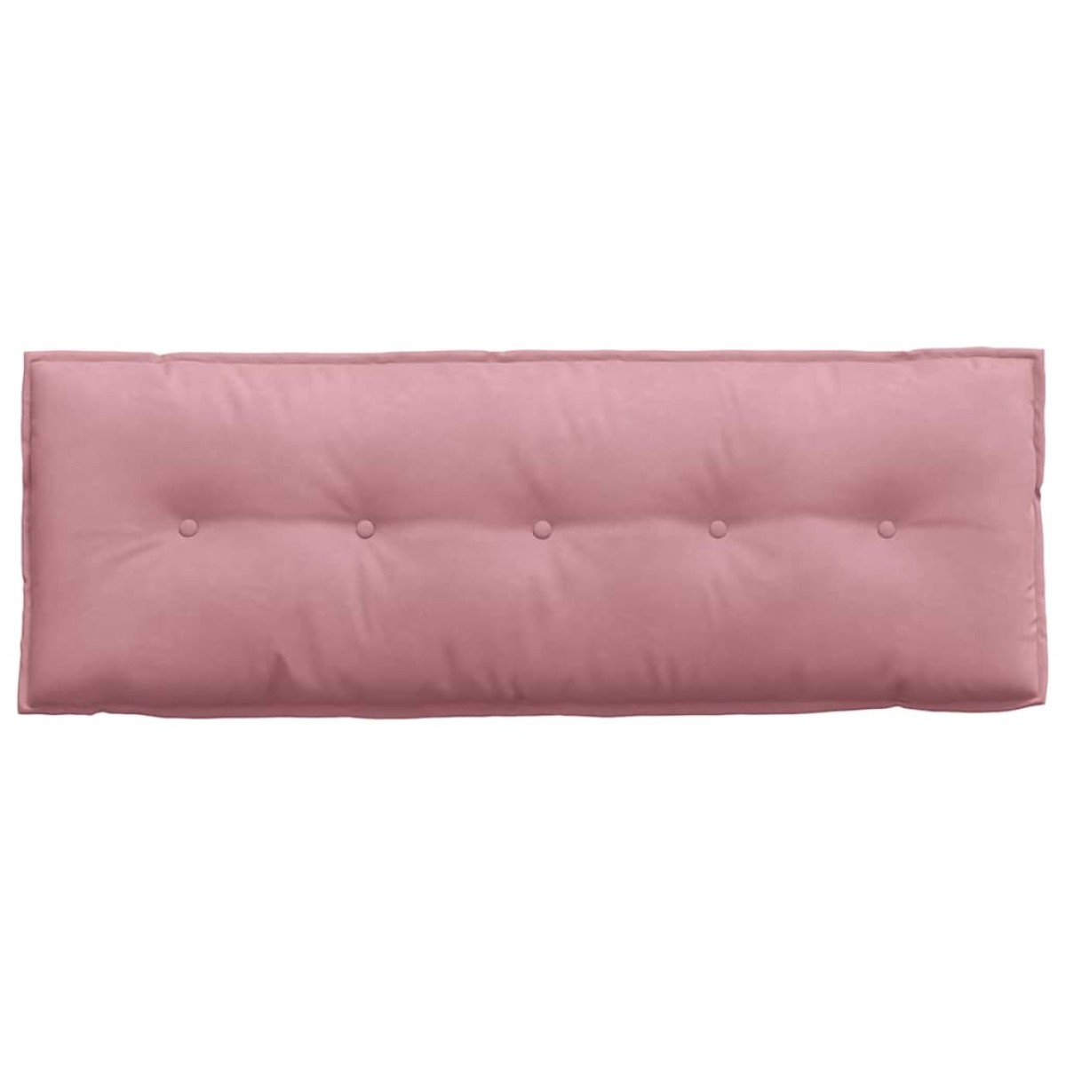 vidaXL Μαξιλάρι Πλάτης Ροζ 140 x 50 cm Υφασμάτινο Κορντουρά