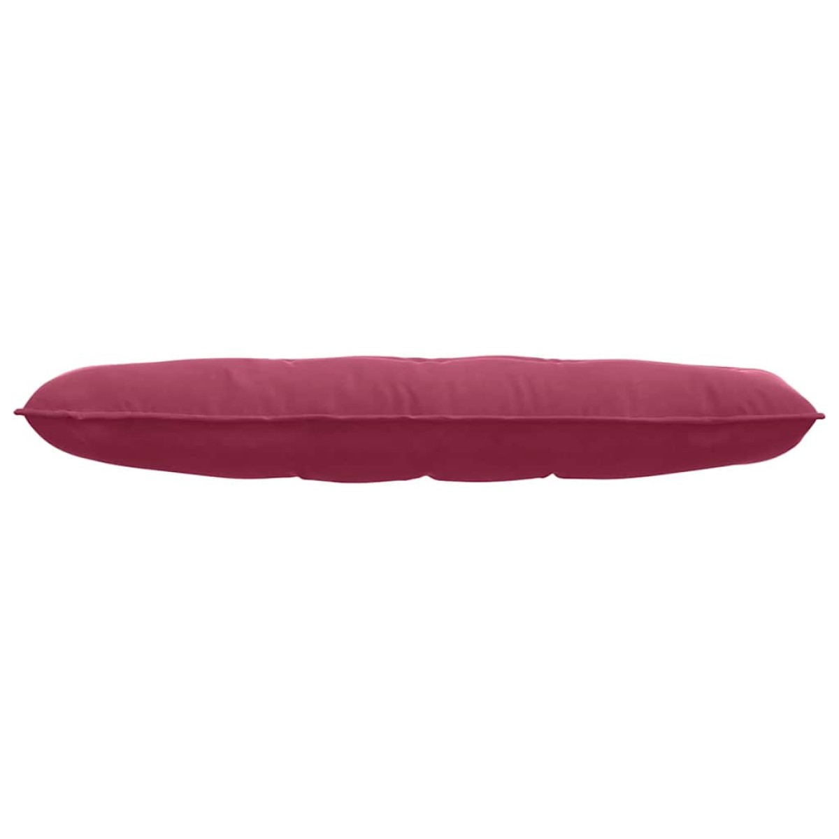 vidaXL Μαξιλάρι Πλάτης Κόκκινο 140 x 50 cm Υφασμάτινο Κορντουρά