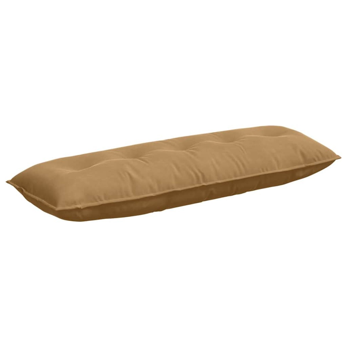 vidaXL Μαξιλάρι Πλάτης Καφέ 140 x 50 cm Υφασμάτινο Κορντουρά