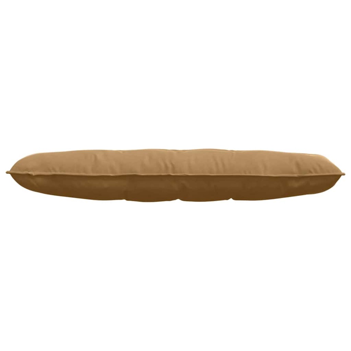 vidaXL Μαξιλάρι Πλάτης Καφέ 140 x 50 cm Υφασμάτινο Κορντουρά