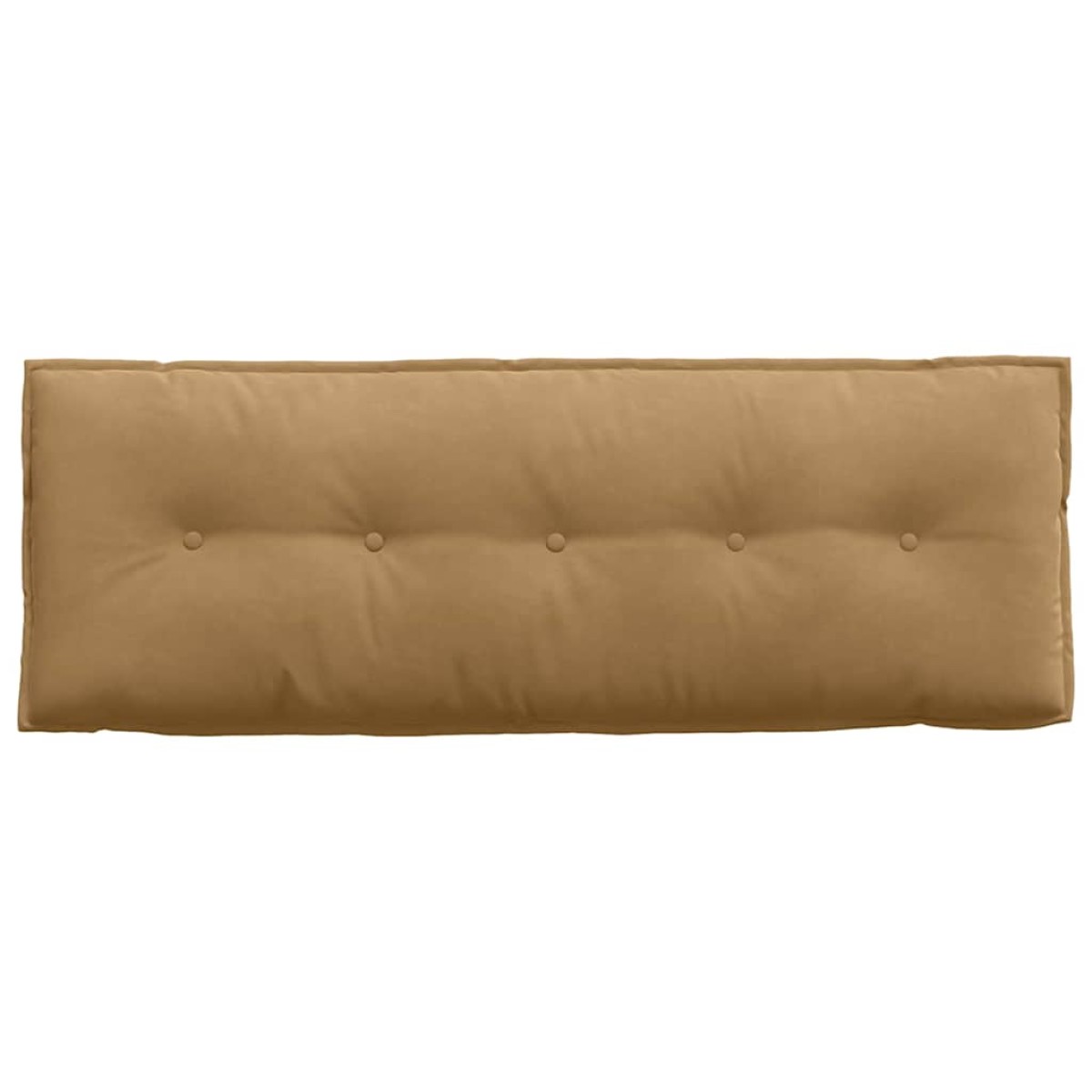 vidaXL Μαξιλάρι Πλάτης Καφέ 140 x 50 cm Υφασμάτινο Κορντουρά