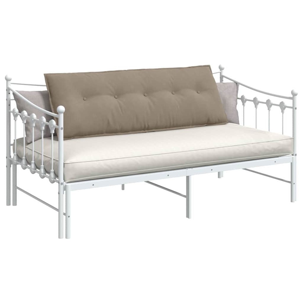 vidaXL Μαξιλάρι Πλάτης Taupe 140 x 50 cm Ύφασμα Μικροΐνας