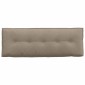 vidaXL Μαξιλάρι Πλάτης Taupe 140 x 50 cm Ύφασμα Μικροΐνας