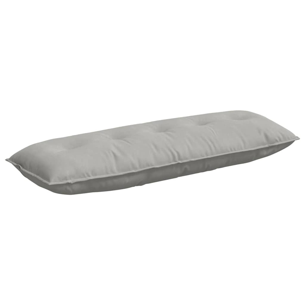 vidaXL Μαξιλάρι Πλάτης Ανοιχτό γκρι 140 x 50 cm Ύφασμα Μικροΐνας