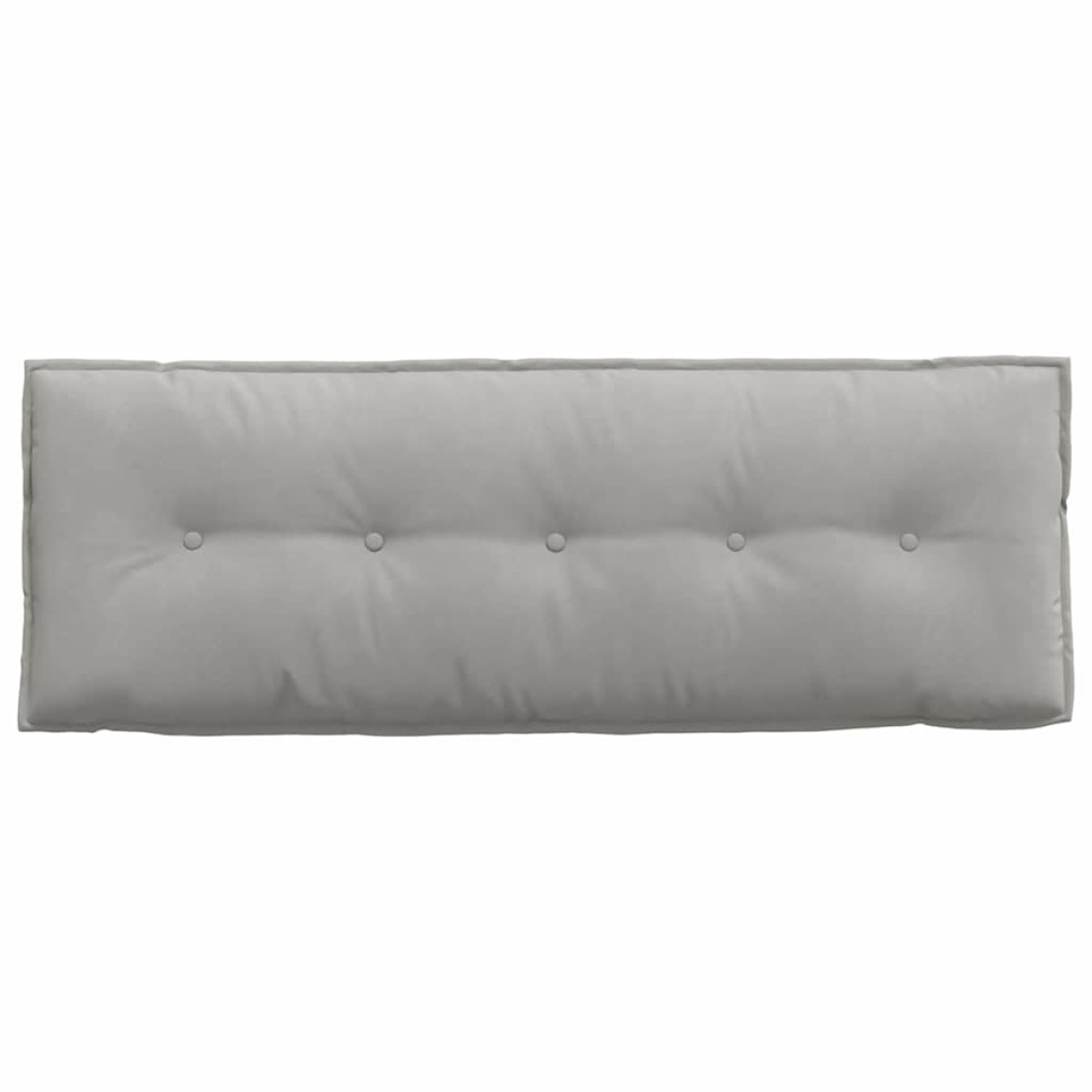 vidaXL Μαξιλάρι Πλάτης Ανοιχτό γκρι 140 x 50 cm Ύφασμα Μικροΐνας