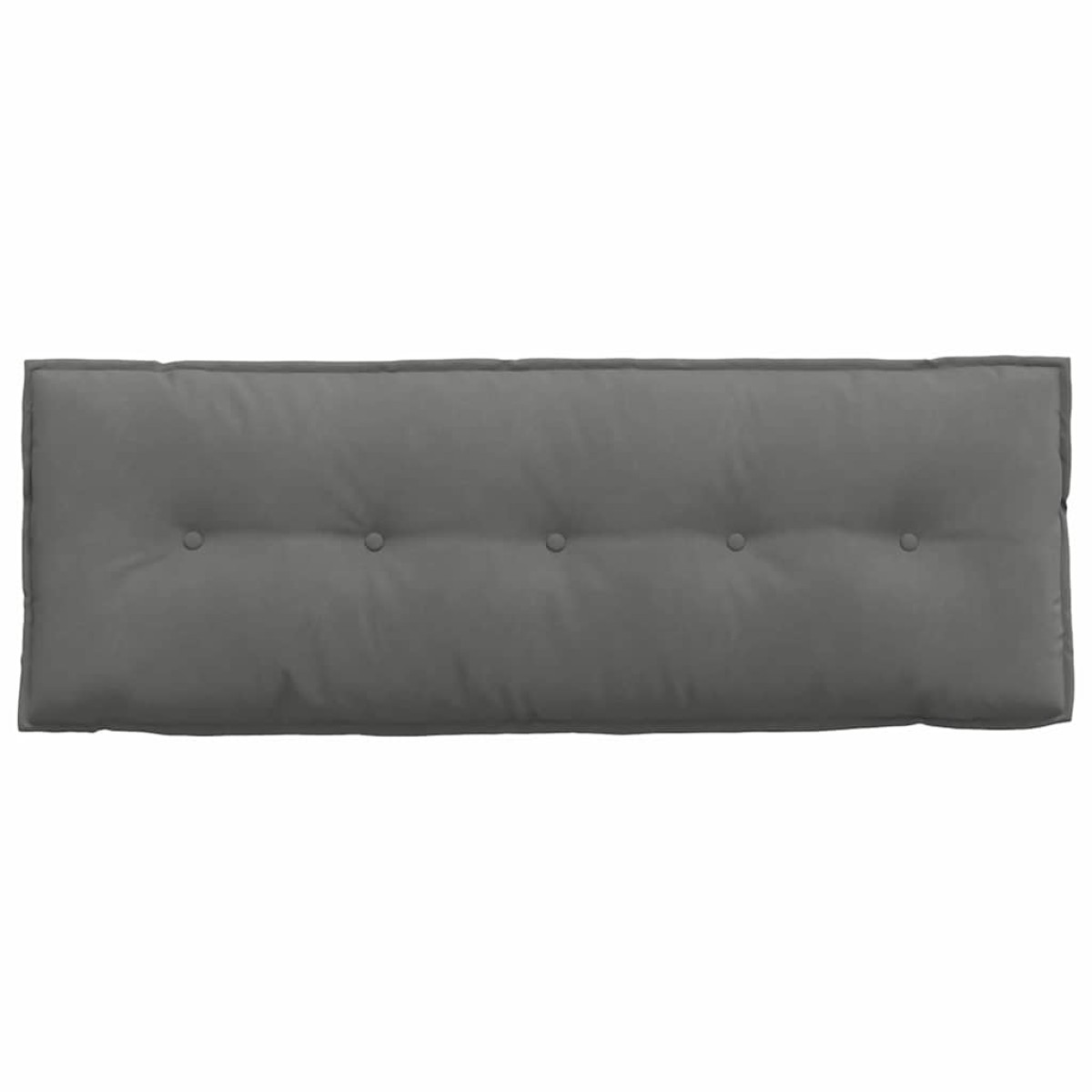 vidaXL Μαξιλάρι Πλάτης Σκούρο Γκρι 140 x 50 cm Ύφασμα Μικροΐνας