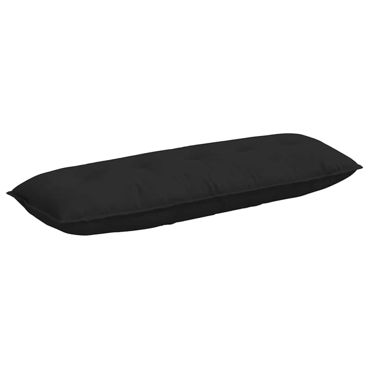 vidaXL Μαξιλάρι Πλάτης Μαύρο 140 x 50 cm Ύφασμα Μικροΐνας