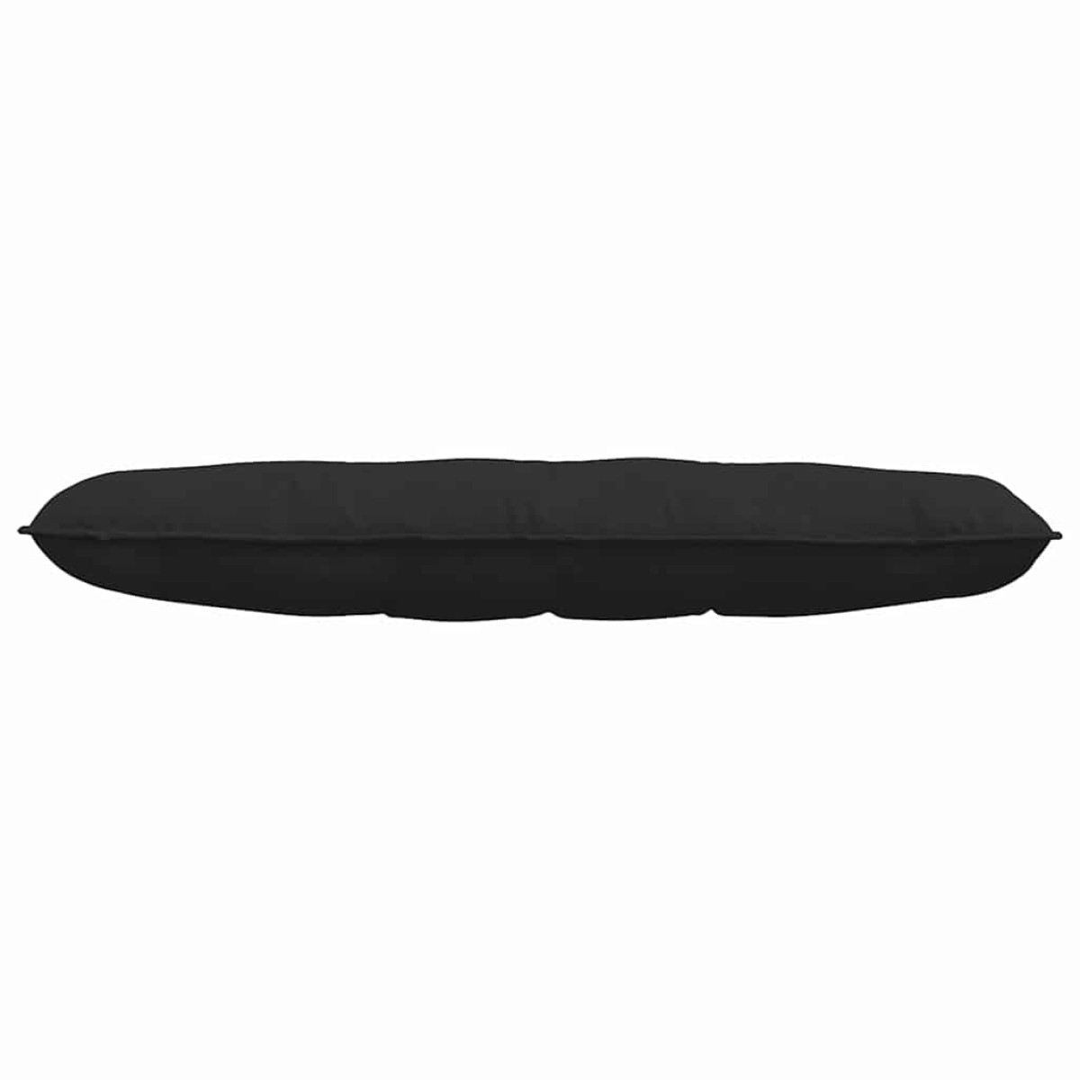 vidaXL Μαξιλάρι Πλάτης Μαύρο 140 x 50 cm Ύφασμα Μικροΐνας