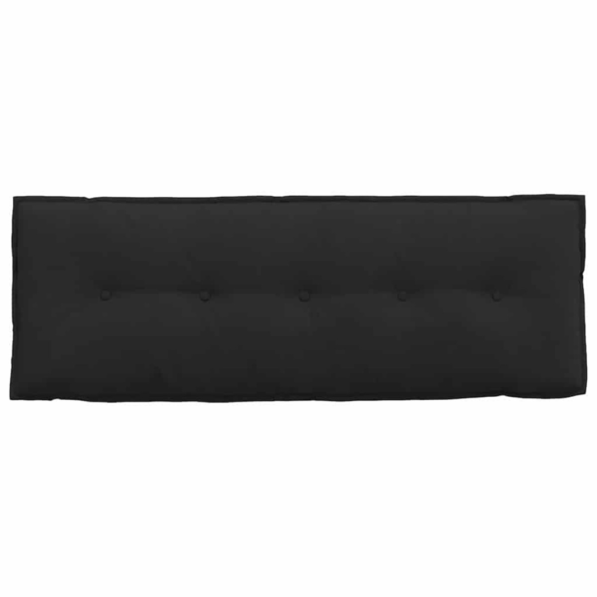 vidaXL Μαξιλάρι Πλάτης Μαύρο 140 x 50 cm Ύφασμα Μικροΐνας