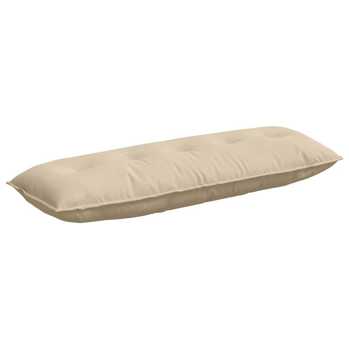 vidaXL Μαξιλάρι Πλάτης Κρεμ 140 x 50 cm Ύφασμα Μικροΐνας