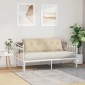 vidaXL Μαξιλάρι Πλάτης Κρεμ 140 x 50 cm Ύφασμα Μικροΐνας