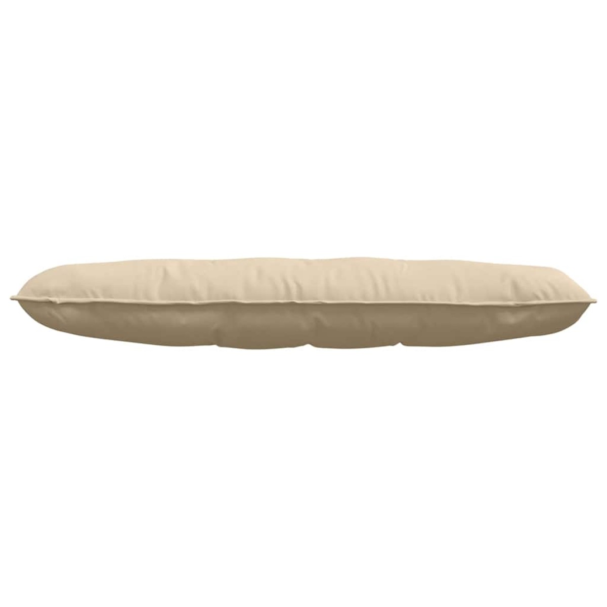 vidaXL Μαξιλάρι Πλάτης Κρεμ 140 x 50 cm Ύφασμα Μικροΐνας
