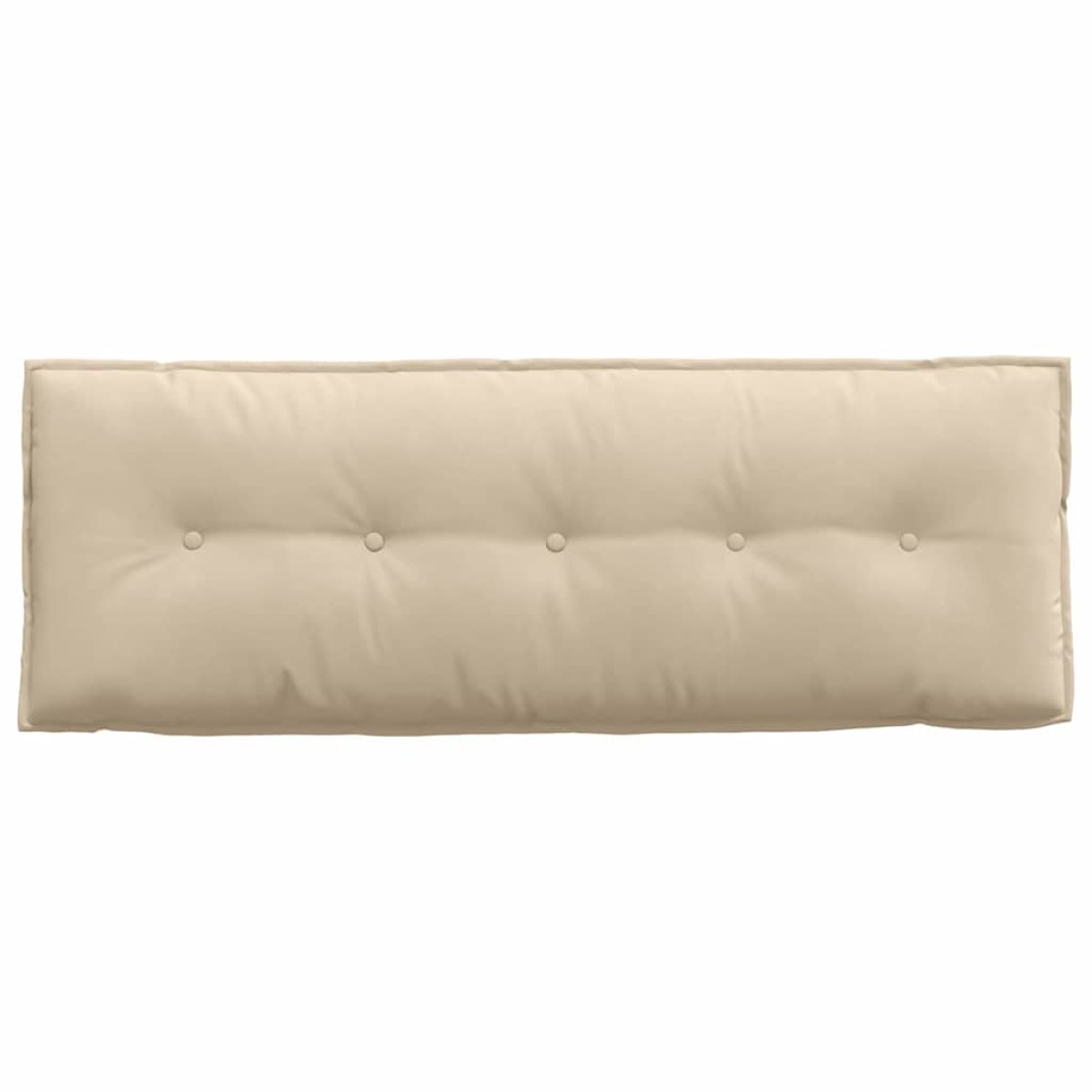vidaXL Μαξιλάρι Πλάτης Κρεμ 140 x 50 cm Ύφασμα Μικροΐνας