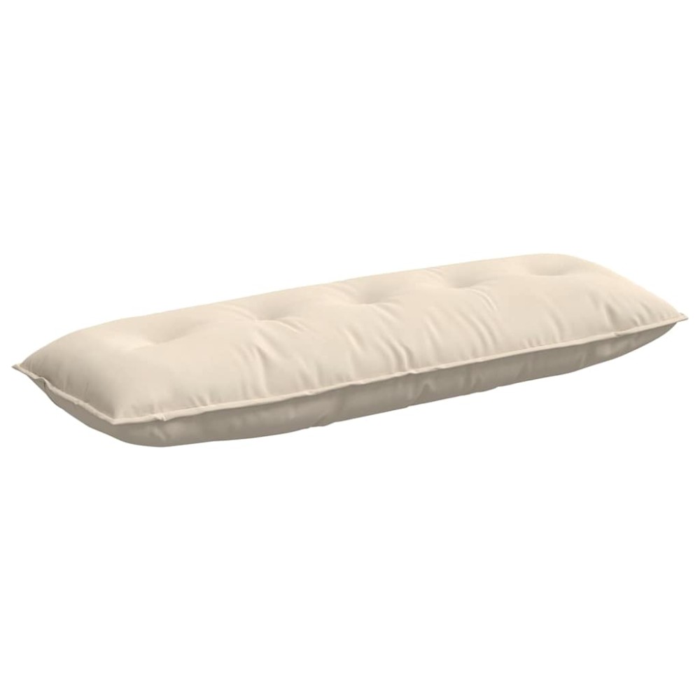 vidaXL Μαξιλάρι Πλάτης Μπεζ 140 x 50 cm Ύφασμα Μικροΐνας