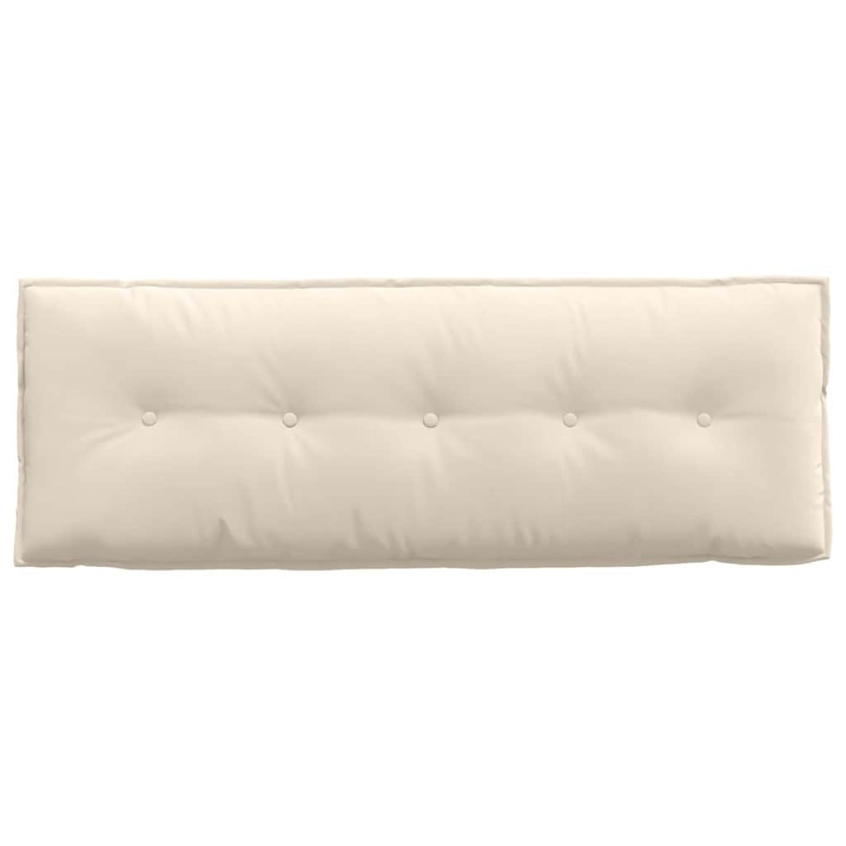 vidaXL Μαξιλάρι Πλάτης Μπεζ 140 x 50 cm Ύφασμα Μικροΐνας