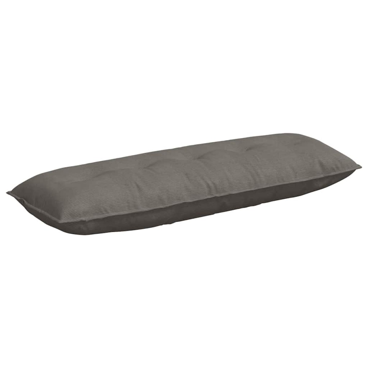 vidaXL Μαξιλάρι Πλάτης Ανοιχτό γκρι 140 x 50 cm Υφασμάτινο Κορντουρά