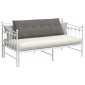 vidaXL Μαξιλάρι Πλάτης Ανοιχτό γκρι 140 x 50 cm Υφασμάτινο Κορντουρά