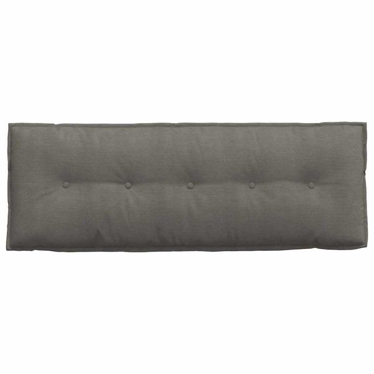 vidaXL Μαξιλάρι Πλάτης Ανοιχτό γκρι 140 x 50 cm Υφασμάτινο Κορντουρά