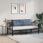vidaXL Μαξιλάρι Πλάτης Μπλε 140 x 50 cm Υφασμάτινο Κορντουρά