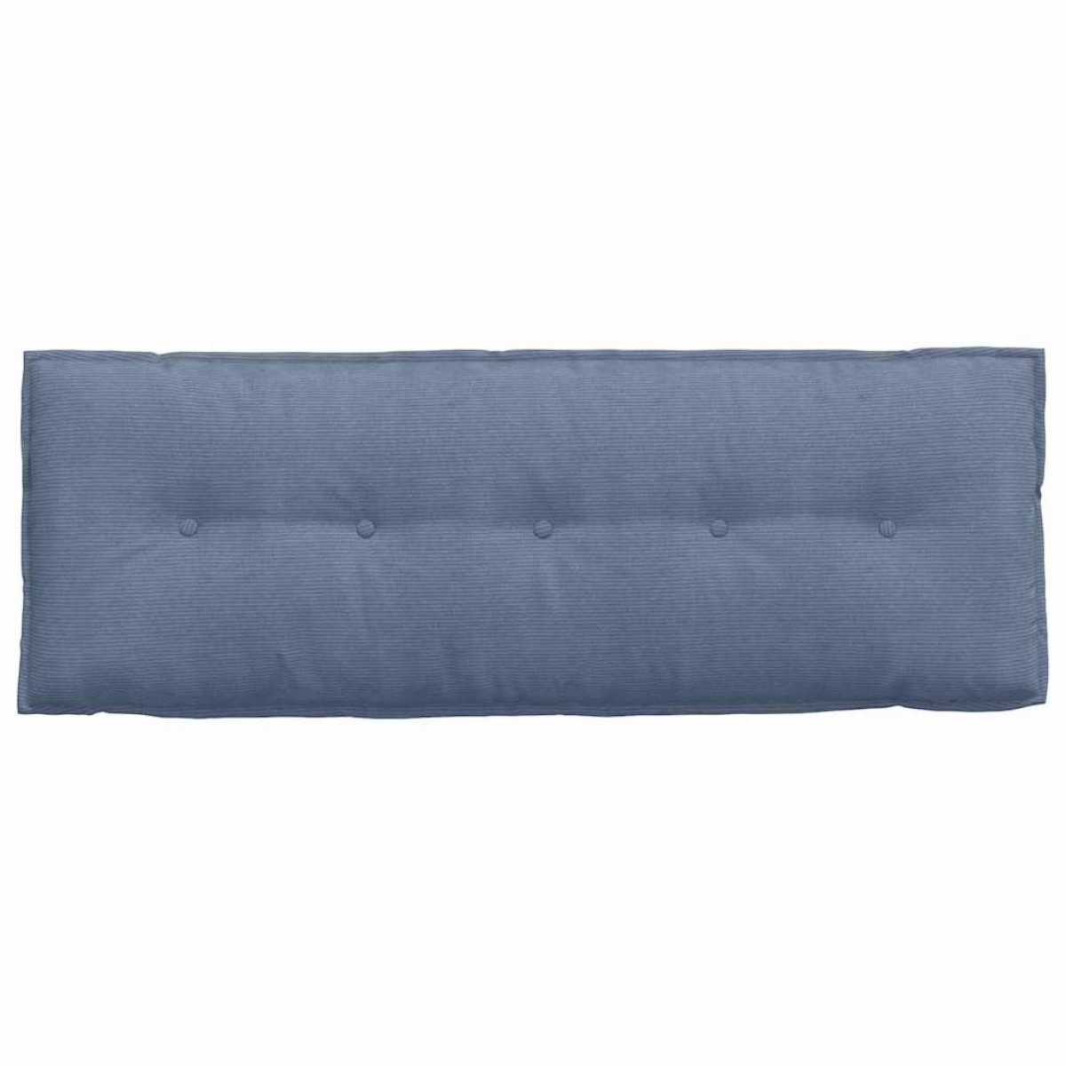 vidaXL Μαξιλάρι Πλάτης Μπλε 140 x 50 cm Υφασμάτινο Κορντουρά