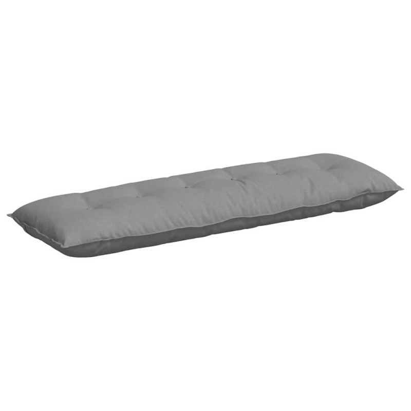 vidaXL Μαξιλάρι Πλάτης Ανοιχτό γκρι 160 x 19 x 50 εκ ύφασμα