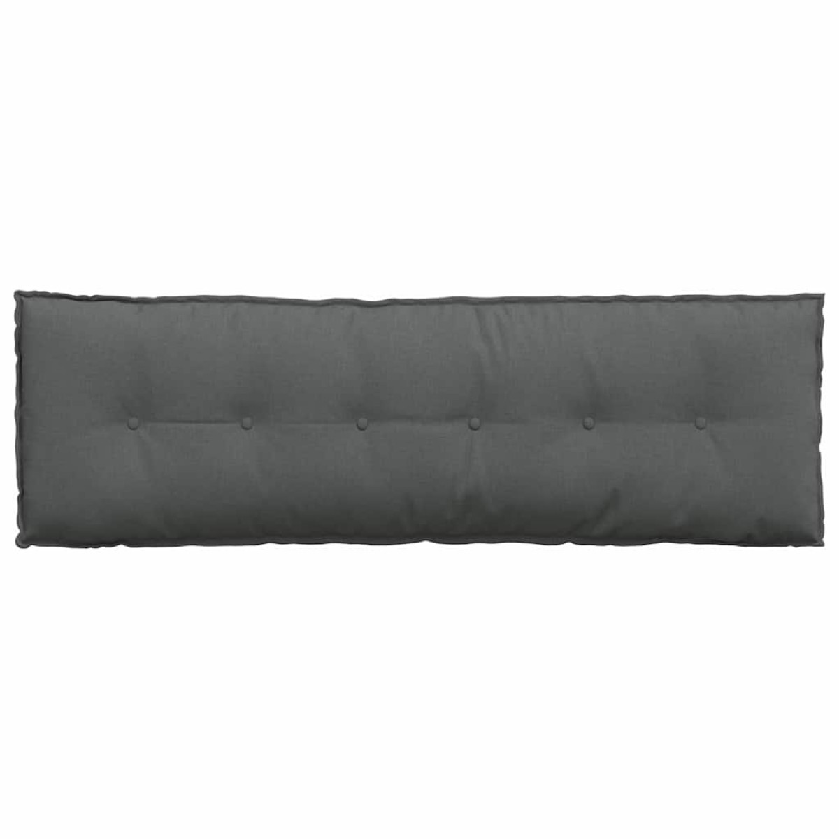 vidaXL Μαξιλάρι Πλάτης Σκούρο Γκρι 160 x 19 x 50 εκ ύφασμα