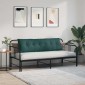 vidaXL Μαξιλάρι Πλάτης Σκούρο Πράσινο 160 x 19 x 50 εκ ύφασμα