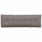 vidaXL Μαξιλάρι Πλάτης Taupe 160 x 19 x 50 εκ ύφασμα