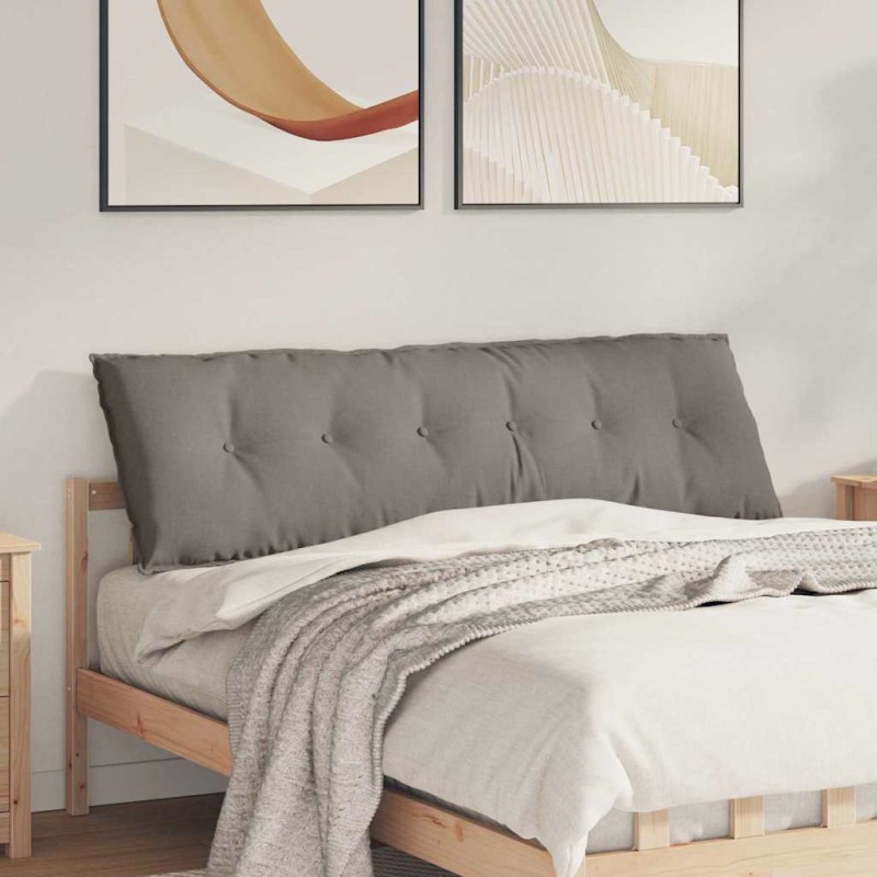vidaXL Μαξιλάρι Πλάτης Taupe 160 x 19 x 50 εκ ύφασμα