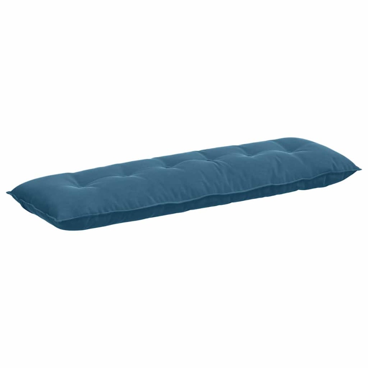 vidaXL Μαξιλάρι Πλάτης Μπλε 160 x 50 cm Υφασμάτινο Κορντουρά