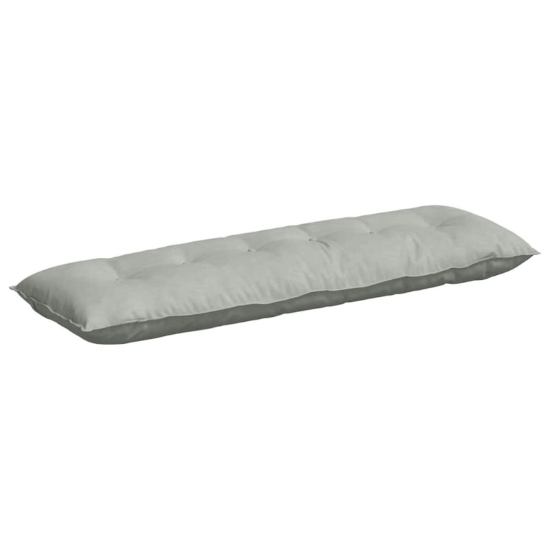 vidaXL Μαξιλάρι Πλάτης Ανοιχτό γκρι 160 x 50 cm Υφασμάτινο Κορντουρά