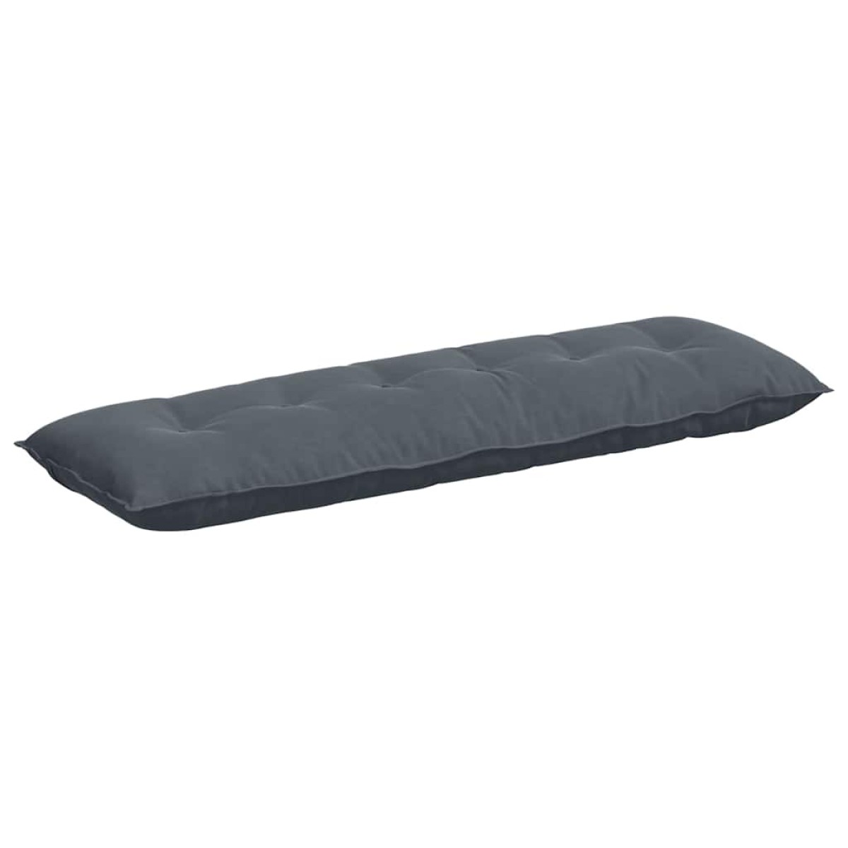 vidaXL Μαξιλάρι Πλάτης Σκούρο Γκρι 160 x 50 cm Υφασμάτινο Κορντουρά